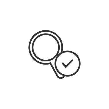 Arama Simgesi Vektör Şablonu Tasarım İllüstrasyon