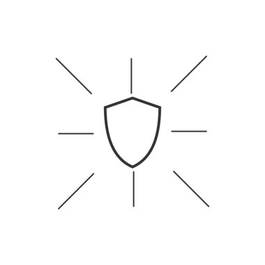 Güvenlik Simgesi Logo Vektör Şablontasarımı