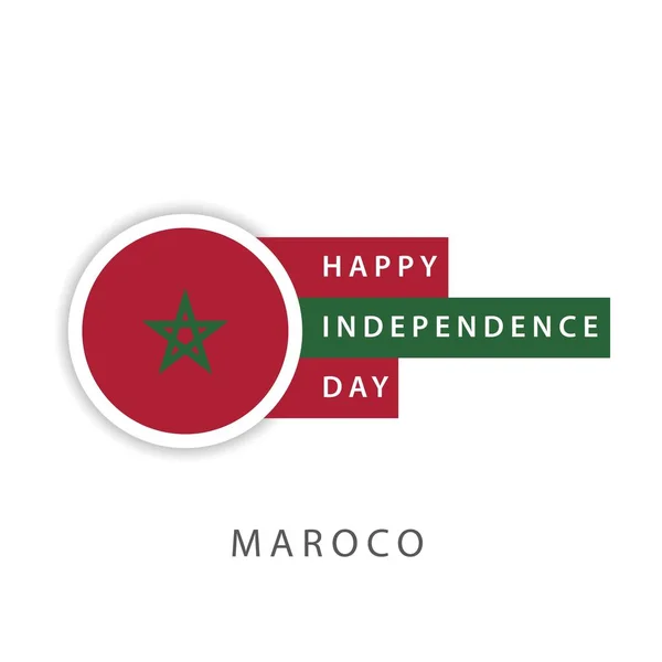 Happy Morocco Independence Day Vector Template Design Illustrator