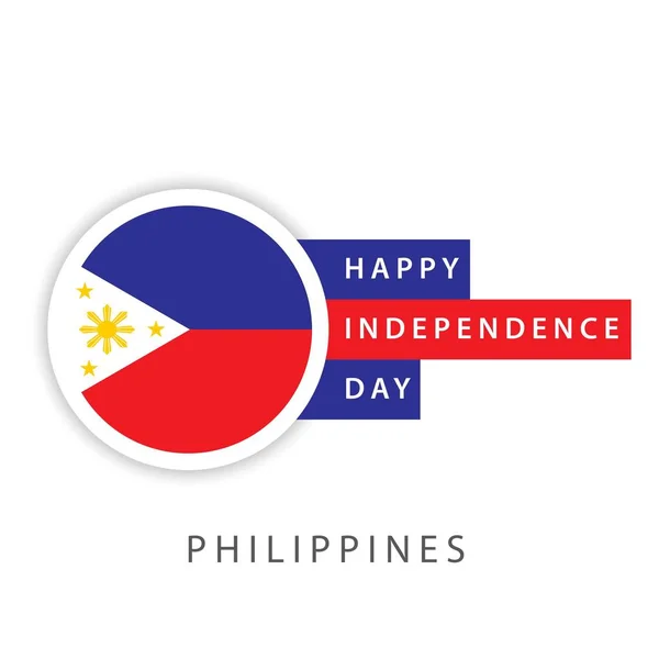 Happy Ηνωμένες Φιλιππίνες ημέρα ανεξαρτησία διάνυσμα σχέδιο εικονογράφος — Διανυσματικό Αρχείο