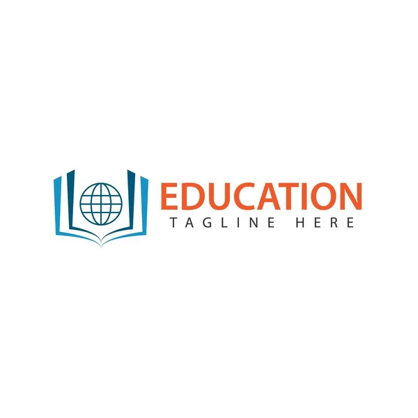 Oktatási logo vektoros sablon design illusztráció — Stock Vector