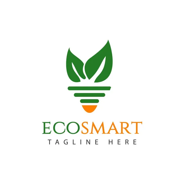 Eco Smart Logo Vector Plantilla Diseño Ilustración — Vector de stock