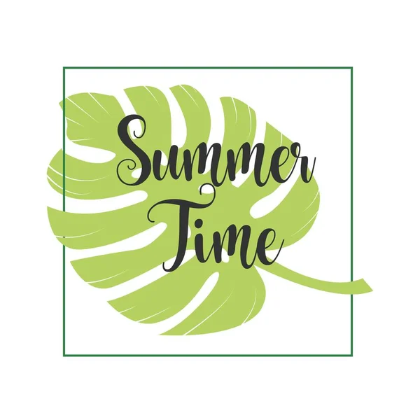 Summer Time Vector Template Design Illustration