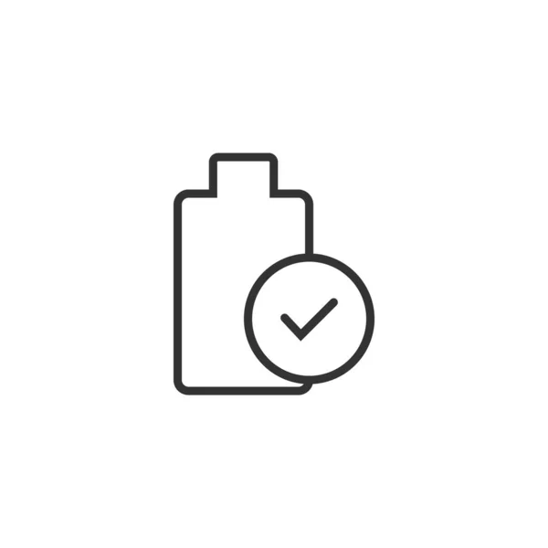 Batterijpictogram logo vector sjabloonontwerp illustratie — Stockvector