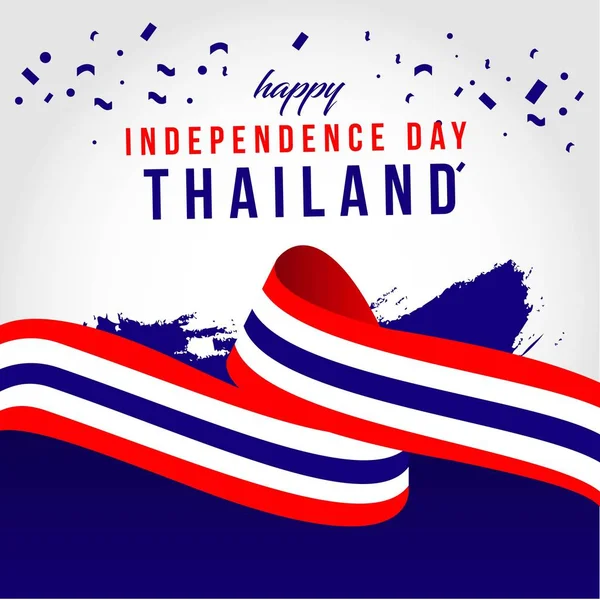 Návrh šablony návrhu na šťastný Thajsko nezávislý na dni design ilustrace — Stockový vektor