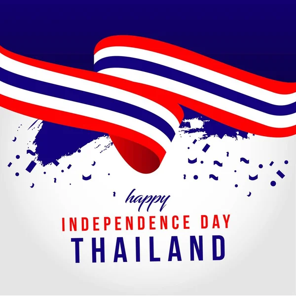 Happy Thailand oberoende dag vektor mall design illustration — Stock vektor