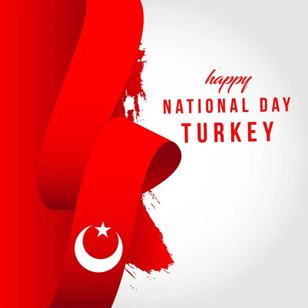 С Национальным днем Турции! — стоковый вектор