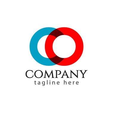 Oo Şirket Logo Vektör Şablon tasarım İllüstrasyon