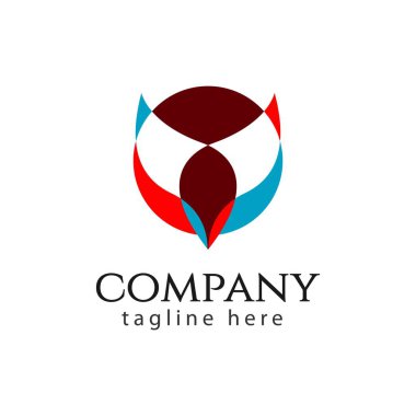 Şirket Logosu Vektör Şablontasarım İllüstrasyon