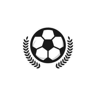 Futbol Logo Vektör Şablontasarım İllüstrasyon