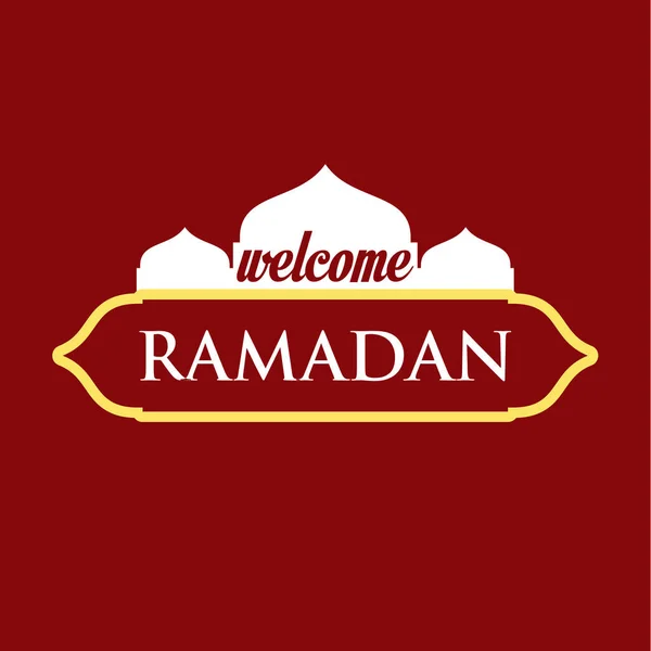 Εικόνα σχεδίασης διανυσματικών προτύπων του Ραμαζάνι καλωσορίσματος — Διανυσματικό Αρχείο