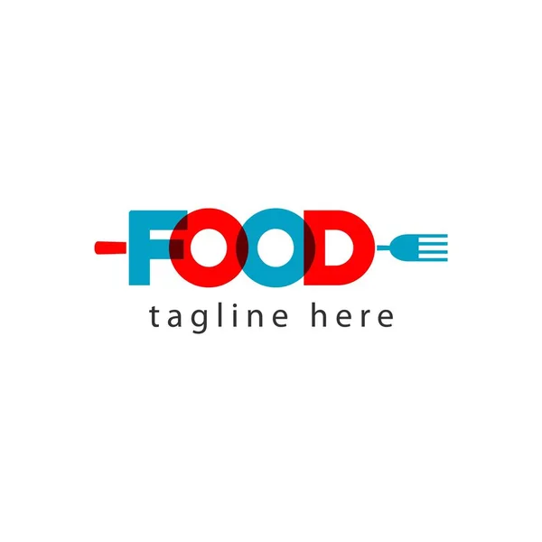 Logotipo de comida Carta Vector Modelo Design Ilustração —  Vetores de Stock