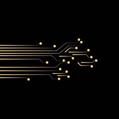 Devre Kartı Vektör Şablonu Tasarım İllüstrasyon