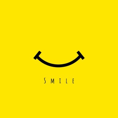 Smile vektör şablon tasarım Illustration