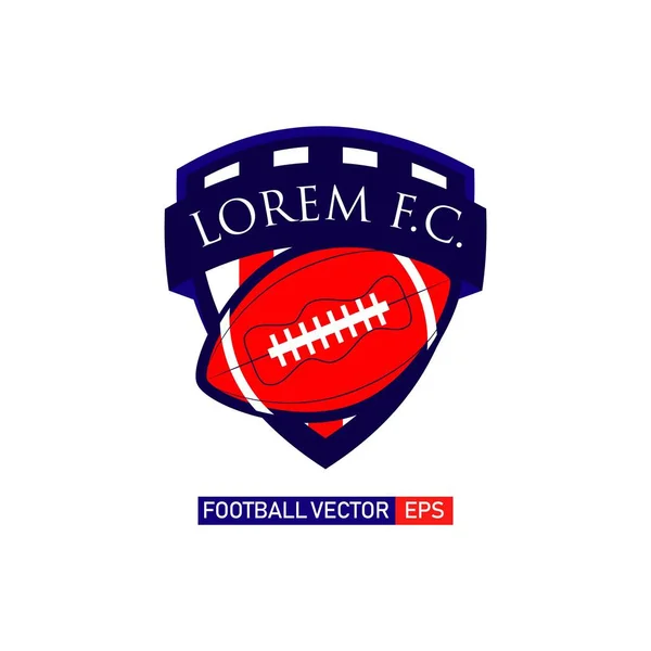 Piłka nożna logo wektor szablon projekt ilustracja — Wektor stockowy