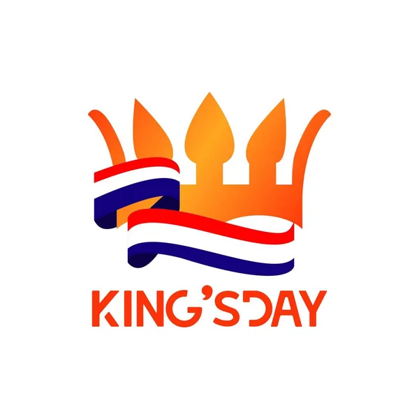 King ' s Day vektor mall design illustration — Stock vektor