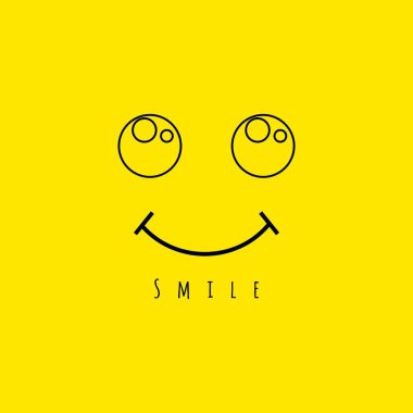 Smile vektör şablon tasarım Illustration