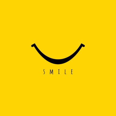 Smile vektör şablon tasarım Illustration
