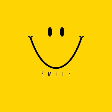 Smile vektör şablon tasarım Illustration