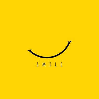Smile vektör şablon tasarım Illustration