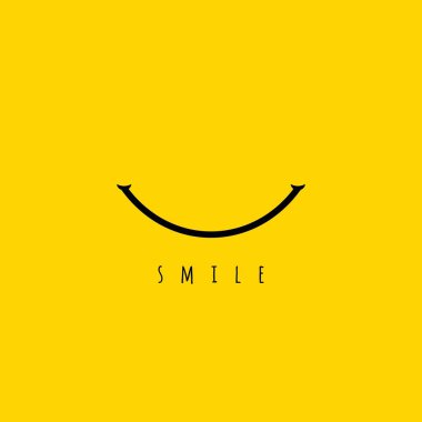 Smile vektör şablon tasarım Illustration