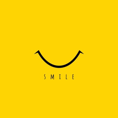 Smile vektör şablon tasarım Illustration