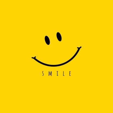 Smile vektör şablon tasarım Illustration