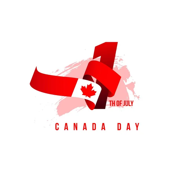 Día de Canadá Vector plantilla diseño ilustración — Vector de stock