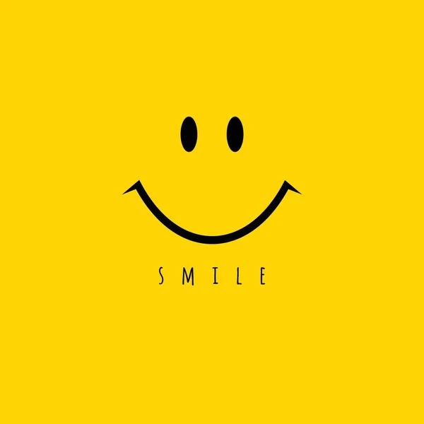 Smile Vector Template Design Illustration — Stock Vector