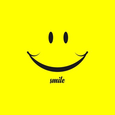 Smile vektör şablon tasarım Illustration