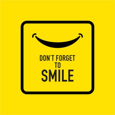 Smile vektör şablon tasarım Illustration