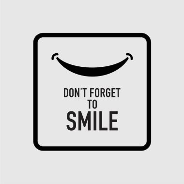 Smile vektör şablon tasarım Illustration