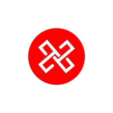 X Şirket Logo Vektör Şablon tasarım çizimi