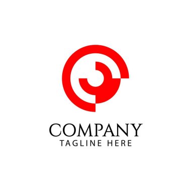 Şirket Logosu Vektör Şablontasarım İllüstrasyon