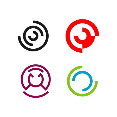 Şirket Logosu Vektör Şablontasarım İllüstrasyon