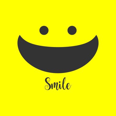 Smile vektör şablon tasarım Illustration