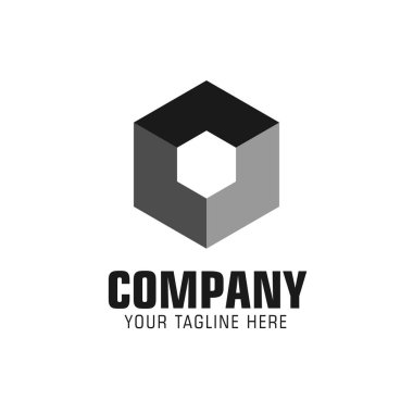 Şirket Logosu Vektör Şablontasarım İllüstrasyon