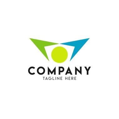 Şirket Logosu Vektör Şablontasarım İllüstrasyon