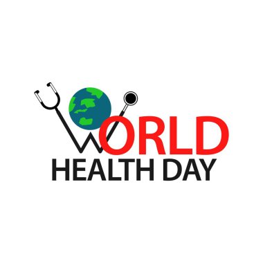 Dünya Sağlık Günü Vektör Şablontasarım İllüstrasyon
