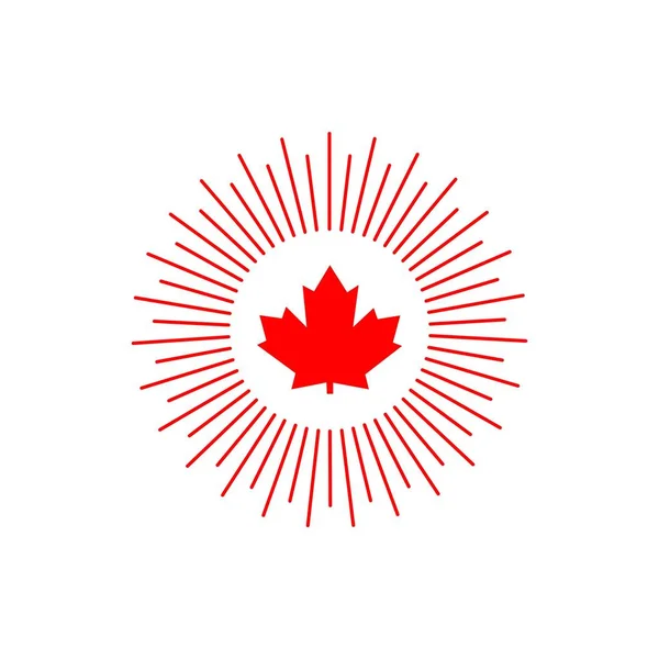 Logo de Canadá Vector Template Design Illustration — Vector de stock