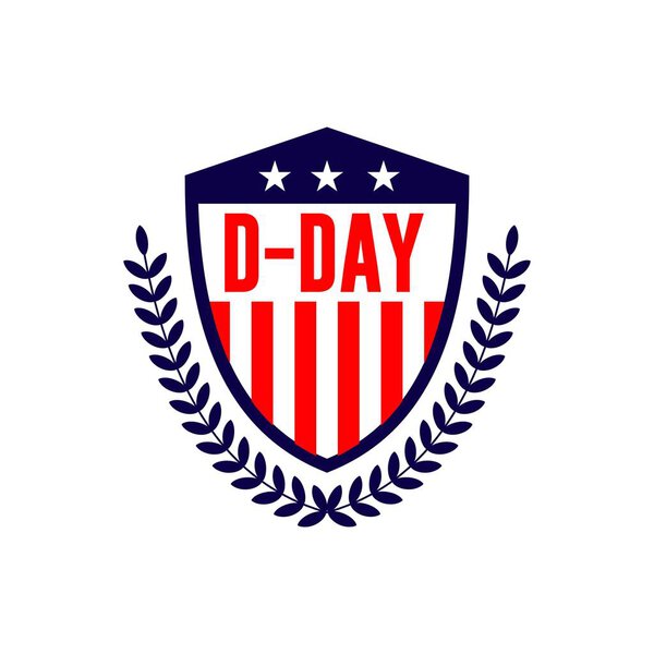 D-Day Logo Vector Template Design Illustration