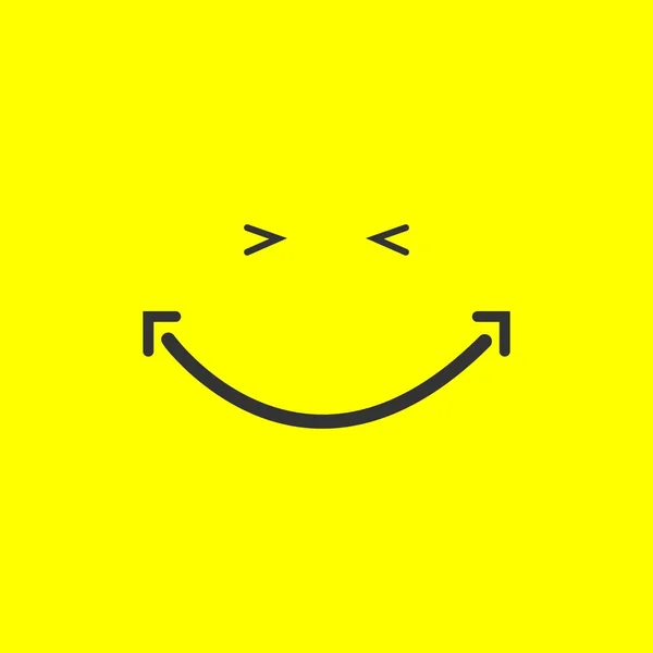 Glimlach vector sjabloonontwerp illustratie — Stockvector