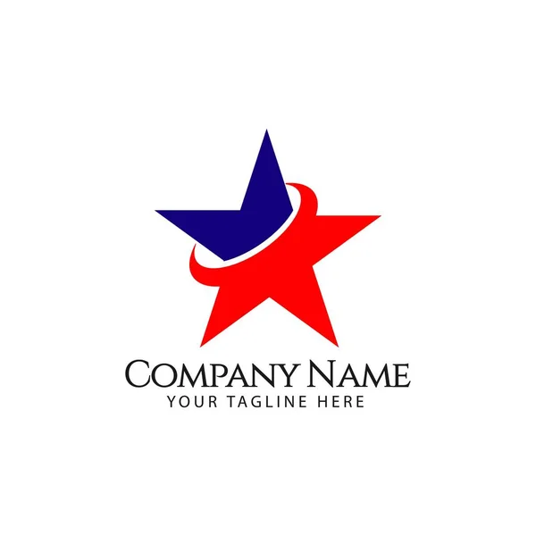 Logo de Star Company Vector Template Design Illustration — Archivo Imágenes Vectoriales