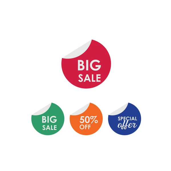 Big Sale 50% off Label Vector Template Design Illustration — Stock Vector