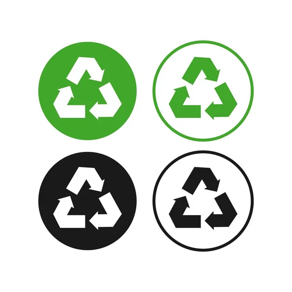 Recycle vector sjabloonontwerp illustratie — Stockvector