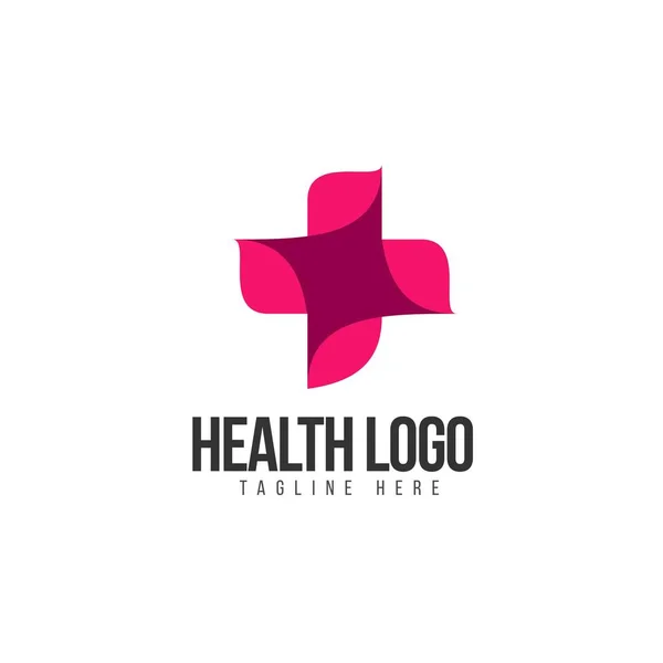 Egészségügyi logo vektoros sablon design illusztráció — Stock Vector