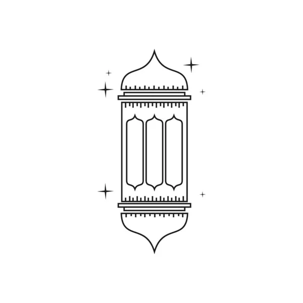 Ramadan Lanterna Vector Modelo Design Ilustração —  Vetores de Stock
