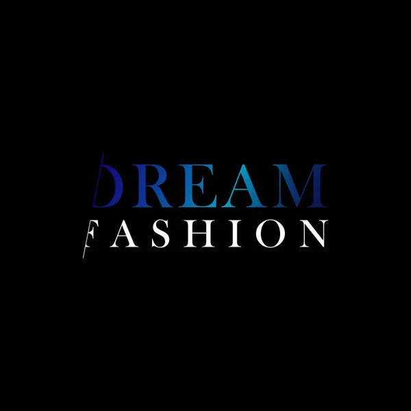 Dream Fashion Vector Template Design Ilustração — Vetor de Stock