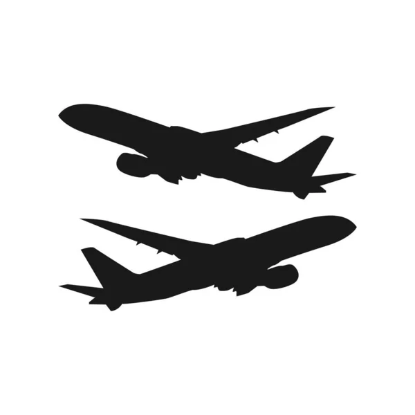 Plane Vector Template Design Illustration — Stock Vector