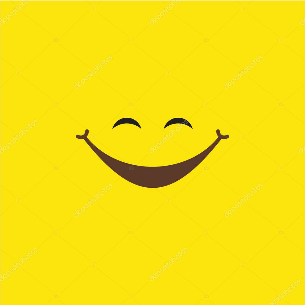 Smile Vector Template Design Illustration